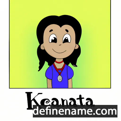 cartoon of the name Kajetana