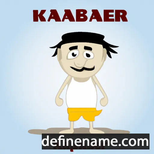 cartoon of the name Kakhaber