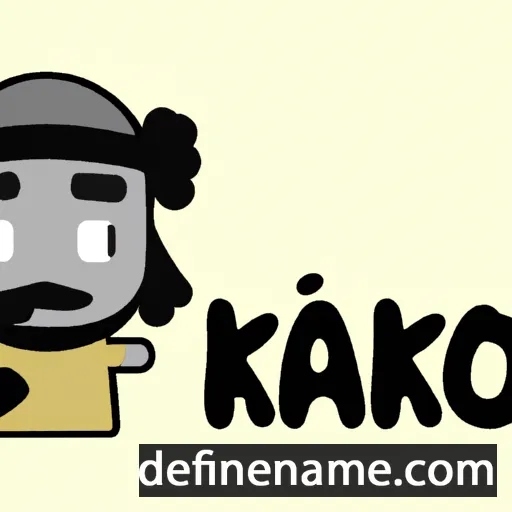 cartoon of the name Kako