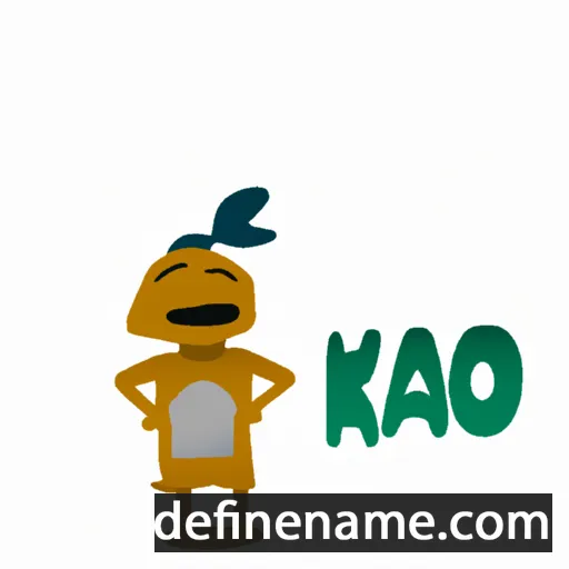 cartoon of the name Kako