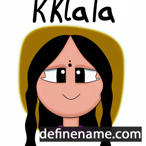 cartoon of the name Kalaila