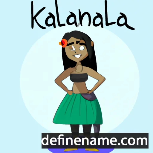 cartoon of the name Kalalena