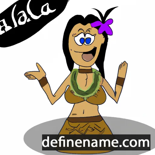 cartoon of the name Kalalika