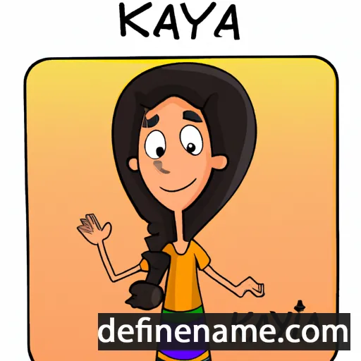 cartoon of the name Kalaya