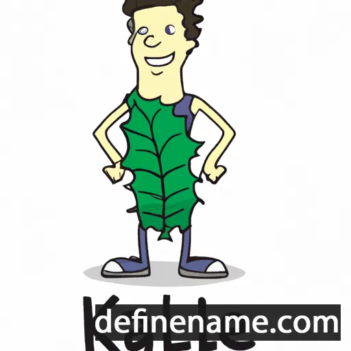 cartoon of the name Kale