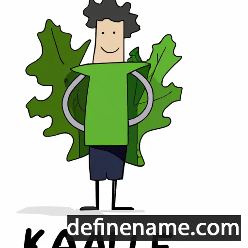 cartoon of the name Kale