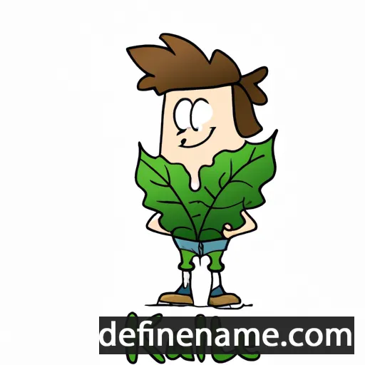 cartoon of the name Kale