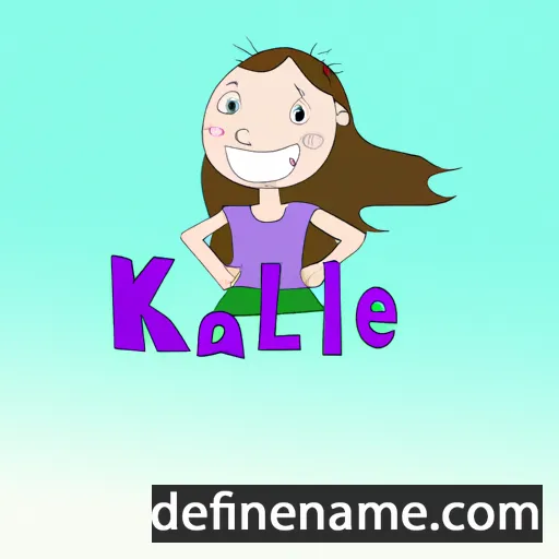 cartoon of the name Kalee