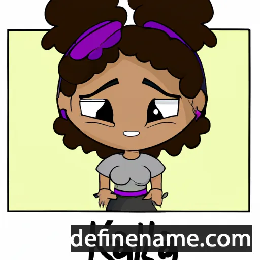 cartoon of the name Kaleia