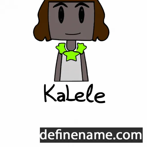 cartoon of the name Kalene