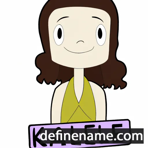 cartoon of the name Kalene