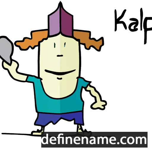 cartoon of the name Kalep