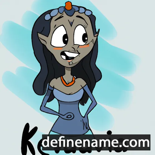 cartoon of the name Kalerva