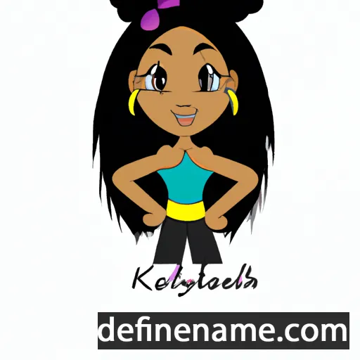 cartoon of the name Kaleyah