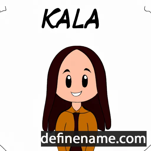 cartoon of the name Kalia