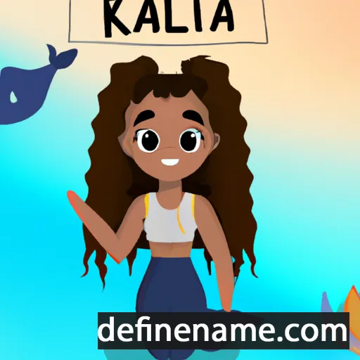 cartoon of the name Kalia