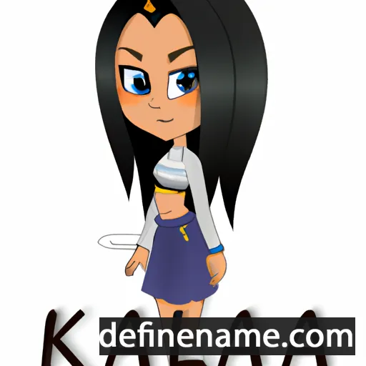 cartoon of the name Kalia