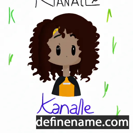 cartoon of the name Kaliane