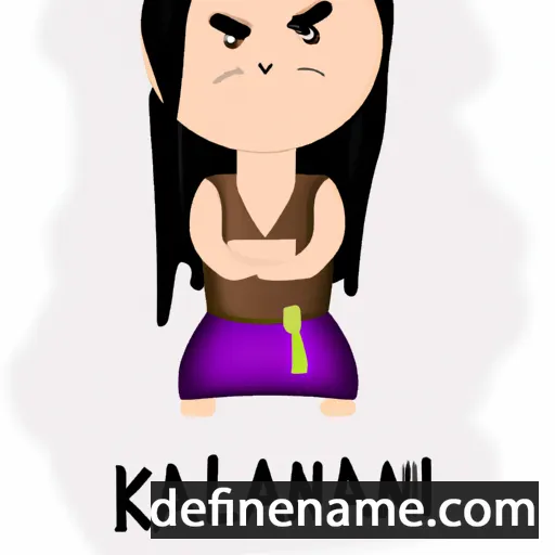 cartoon of the name Kaliani