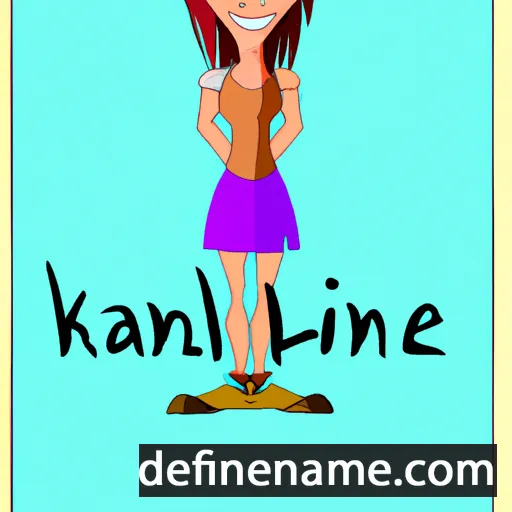 cartoon of the name Kalianne