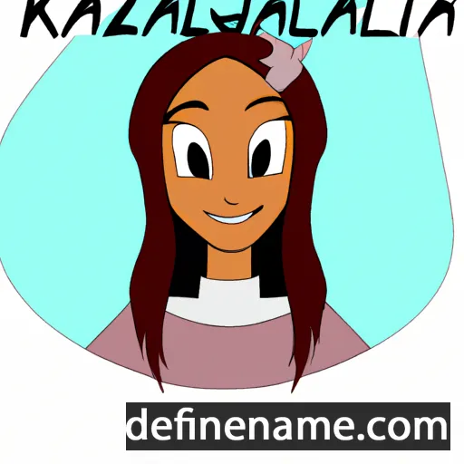 cartoon of the name Kaliazjha