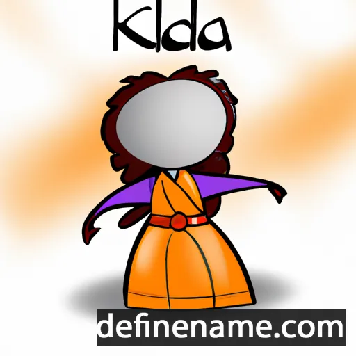 cartoon of the name Kalida