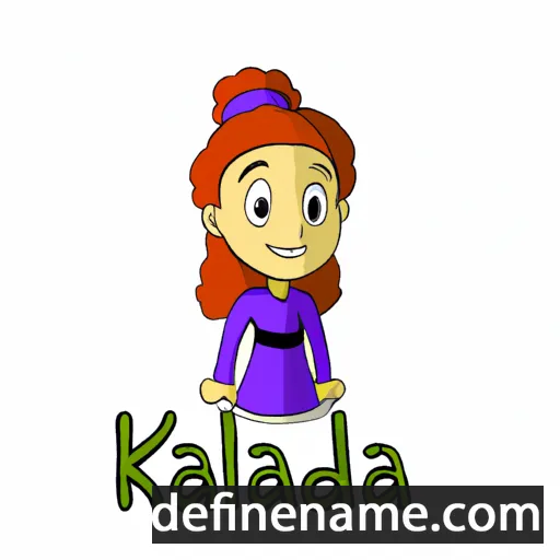 cartoon of the name Kalida