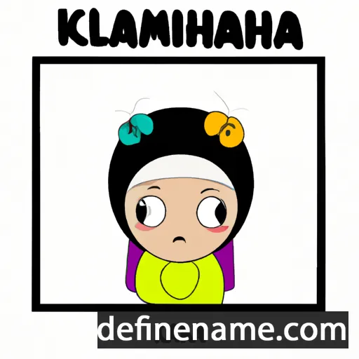 cartoon of the name Kalimah