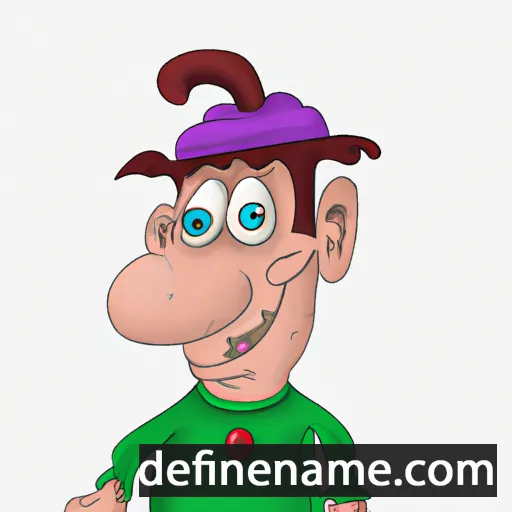 cartoon of the name Kalin