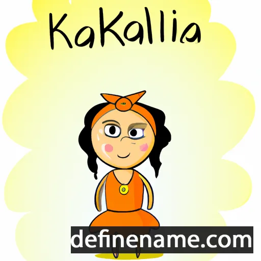 cartoon of the name Kalina