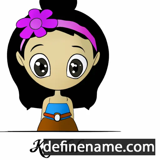 cartoon of the name Kalinda