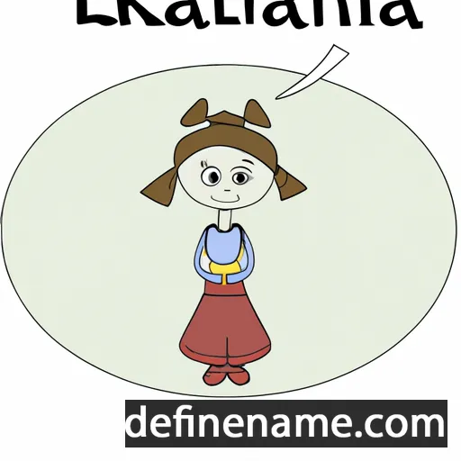 cartoon of the name Kalinka