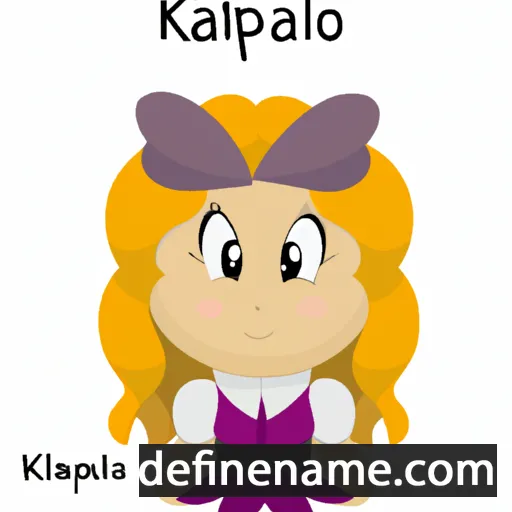 cartoon of the name Kaliopa