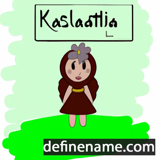 cartoon of the name Kalistiâna