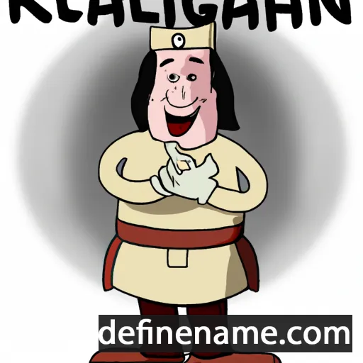 cartoon of the name Kallaghn