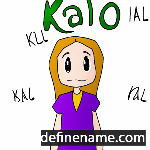 cartoon of the name Kalli