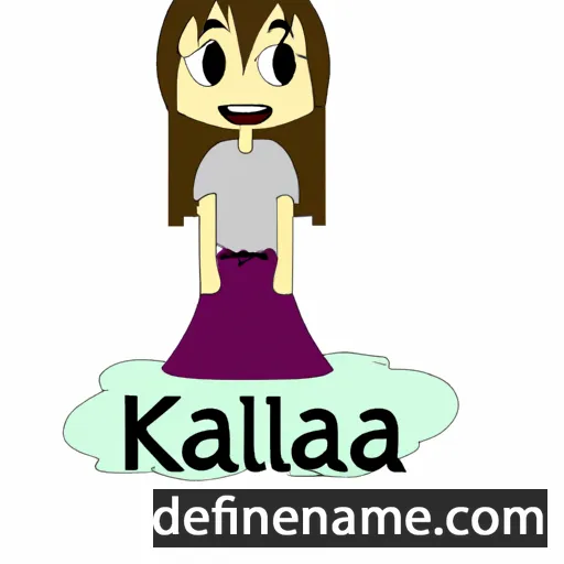 cartoon of the name Kallia