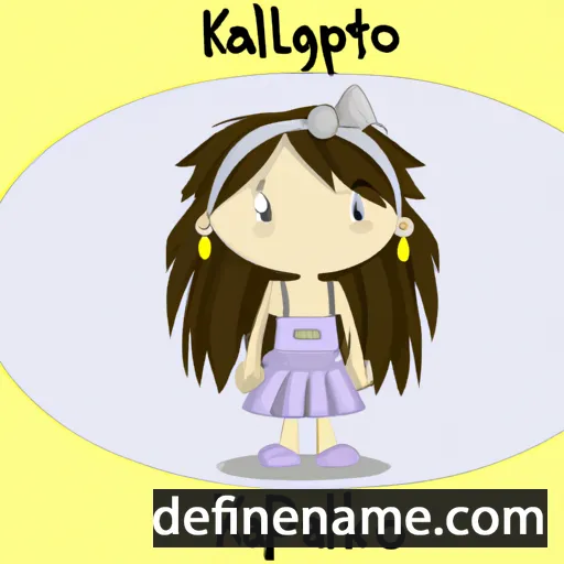 cartoon of the name Kalliopi