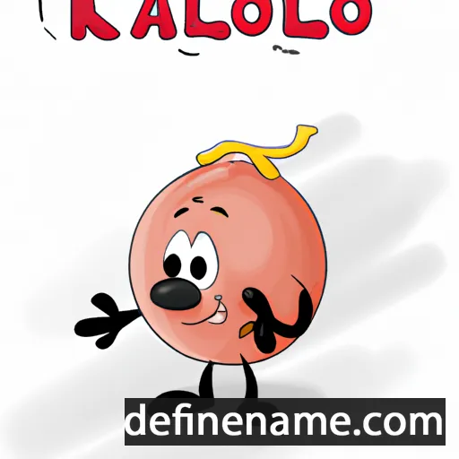 cartoon of the name Kalloo