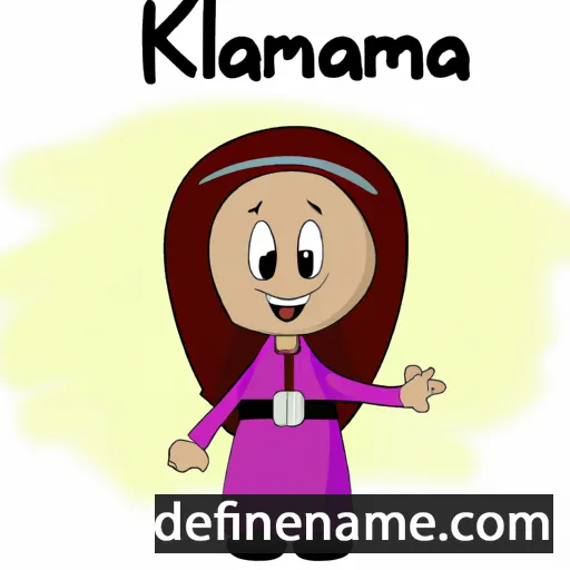 cartoon of the name Kalmana