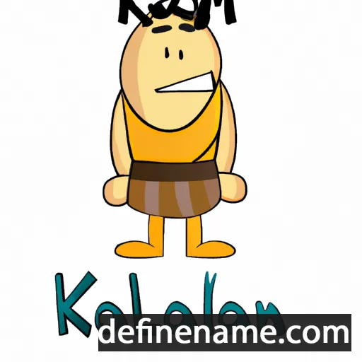 cartoon of the name Kaloian