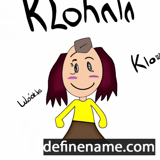 cartoon of the name Kaloina