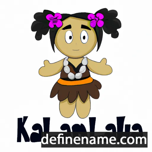 cartoon of the name Kalolaina