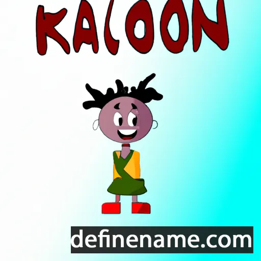 cartoon of the name Kaloni