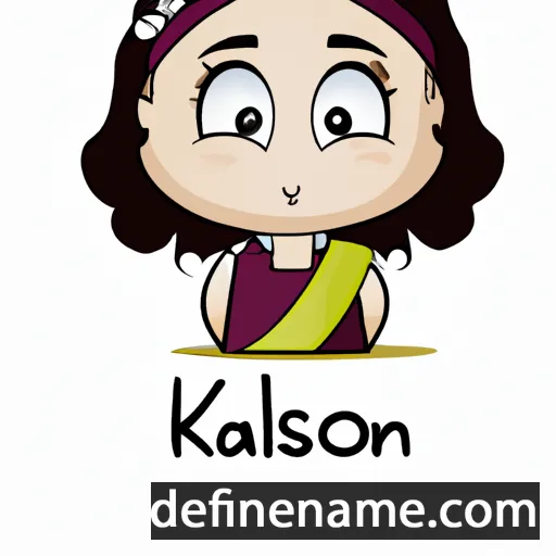 cartoon of the name Kalsoom