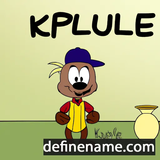 cartoon of the name Kalupe