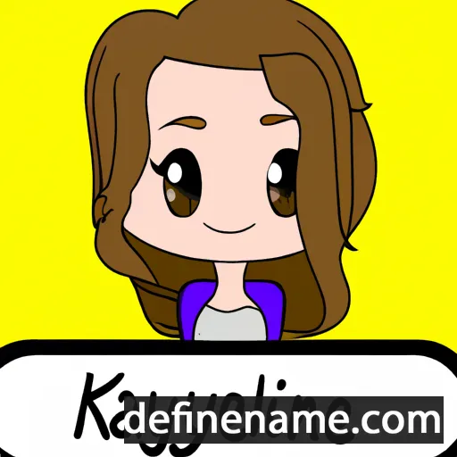 cartoon of the name Kalyne