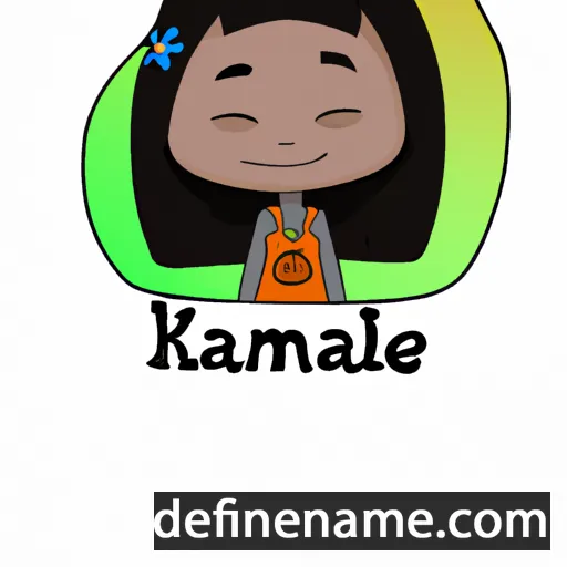 cartoon of the name Kamaile