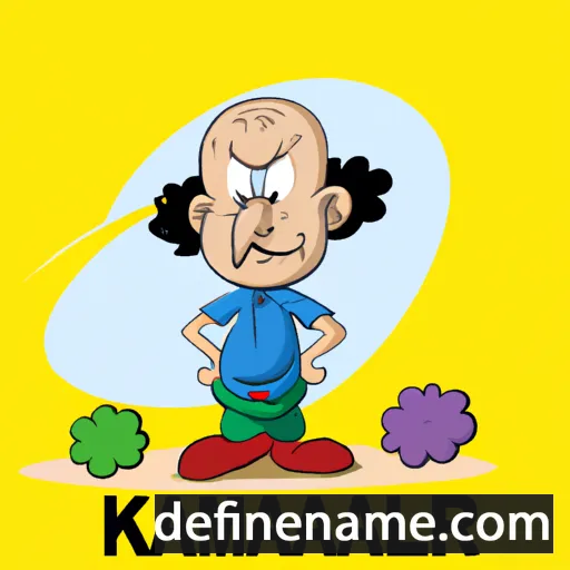 cartoon of the name Kamalakar