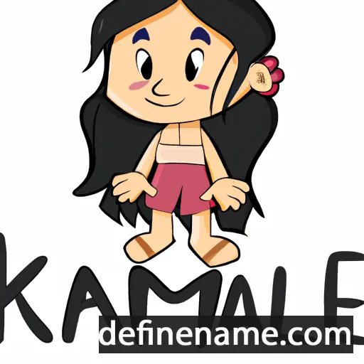 cartoon of the name Kamalei